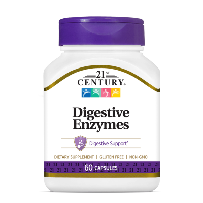 21st Century Храносмилателни Ензими х 60 капсули | Digestive Enzymes