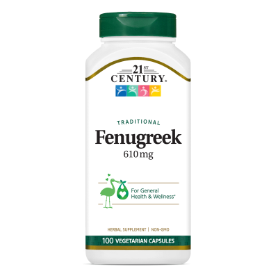 21st Century Сминдух екстракт 610 мг х 100 капсули | Fenugreek