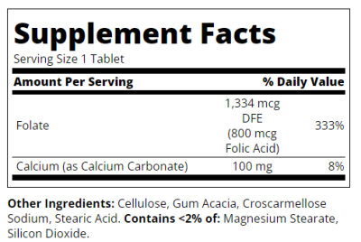 21st Century Фолиева Киселина 800 мкг х 180 таблетки | Folic Acid