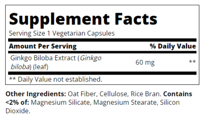 21st Century Гинко Билоба екстракт х 60 капсули | Ginkgo Biloba Extract