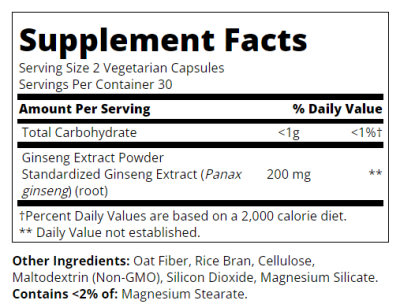 21st Century Женшен екстракт ( корейски, китайски ) х 60 капсули | Panax Ginseng