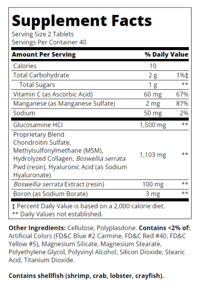 21st Century Глюкозамин, Хондроитин + МСМ х 80 таблетки |  Glucosamine Chondroitin MSM