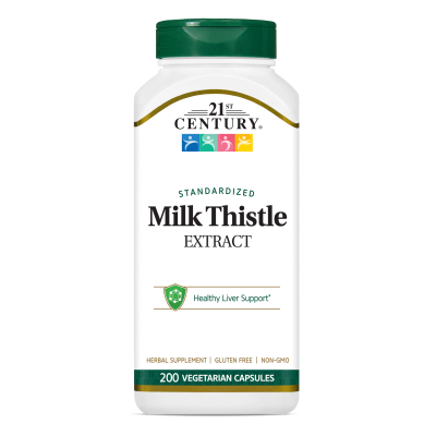 21st Century Бял трън ( Магарешки бодил ) екстракт х 200 капсули | Milk Thistle