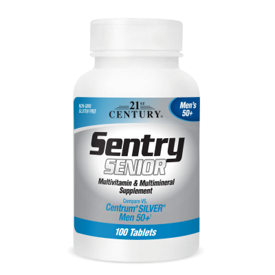 21st Century Sentry Мултивитамини и Мултиминерали за Мъже 50+ г х 100 таблетки