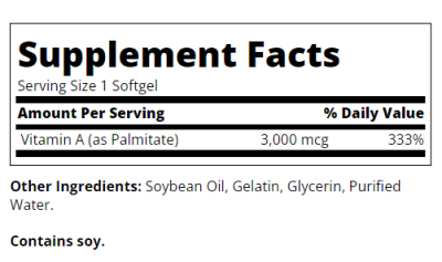 21st Century Витамин А 100000 IU х 110 капсули | Vitamin A