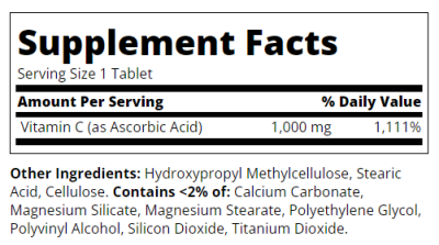 21st Century Витамин Ц 1000 мг х 110 таблетки със забавено освобождаване | Vitamin C