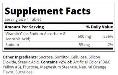 21st Century Витамин Ц 500 мг х 110 дъвчащи таблетки | Vitamin C