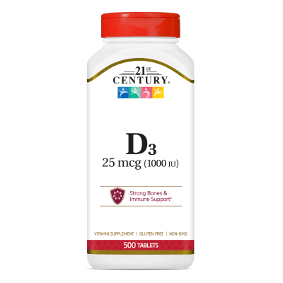 21st Century Витамин Д3 1000 IU х 500 таблетки | Vitamin D3