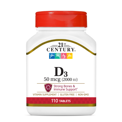 21st Century Витамин Д3 2000 IU х 110 таблетки | Vitamin D3
