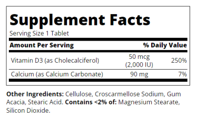 21st Century Витамин Д3 2000 IU х 110 таблетки | Vitamin D3