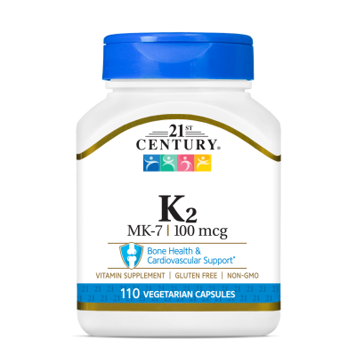 21st Century Витамин К2 МК7 100 мкг х 110 капсули | Vitamin K2 MK-7