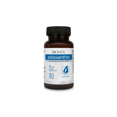 Астаксантин 4 мг х 30 капсули Biovea | Astaxanthin