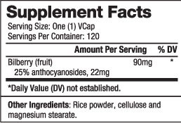 Черна боровинка екстракт 90 мг х 120 капсули Biovea | Bilberry
