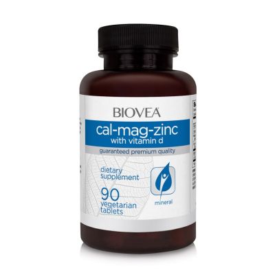  Калций + Магнезий + Цинк + Витамин Д3 х 180 таблетки Biovea | Cal-Mag-Zinc + Vitamin D