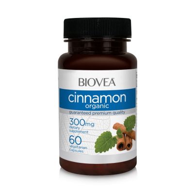 Канела органичен ектракт 300 мг х 60 капсули Biovea | Cinnamon Organic