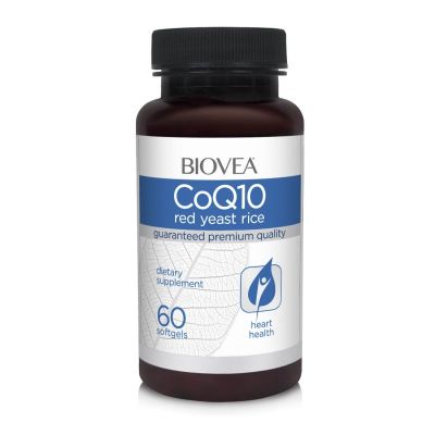 Коензим Q10 + Мая от червен ориз х 60 капсули | Biovea CoQ10 & Red Yeast Rice