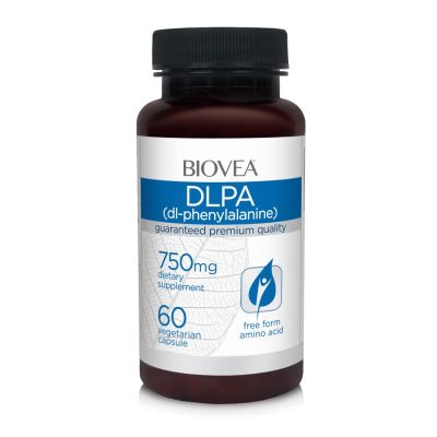DLPA Д-Л-Фенилаланин 750 мг х 60 капсули Biovea | DL-Phenylalanine