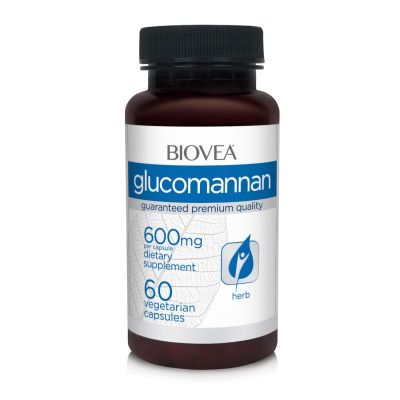 Глюкоманан 600 мг х 60 капсули Biovea | Glucomannan