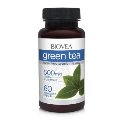 Зелен чай екстракт 500 мг х 60 капсули Biovea | Green Tea