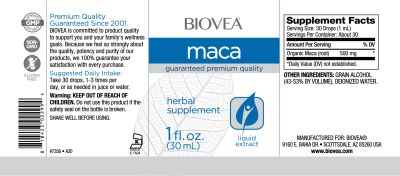 Мака на капки течен екстракт х 30 мл Biovea | Maca Liquid