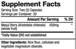 Маки бери 500 мг екстракт х 60 капсули Biovea | Maqui Berry