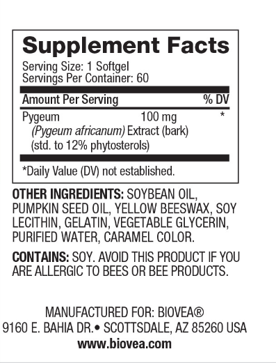 Пигеум африканум екстракт 100 мг х 60 капсули Biovea | Pygeum