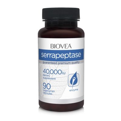 Серапептаза 40000 IU х 90 капсули Biovea | Serrapeptase