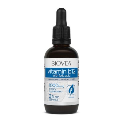 Витамин Б12 + Фолиева киселина на капки х 59 мл Biovea | Vitamin B12 & Folic Acid