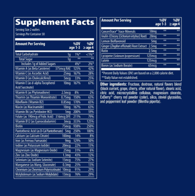 Мултивитамини за деца х 60 дъвчащи таблетки Trace Minerals | Complete Children`s Multi