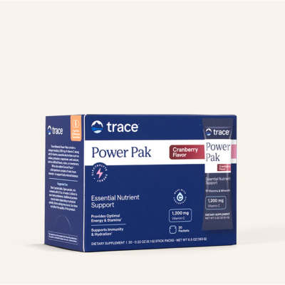 ПАУЪР ПАК Електролити + витамини х 30 пакета Trace Minerals | Electrolyte Stamina Power Pak ( червена боровинка )