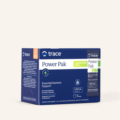 ПАУЪР ПАК Електролити + витамини х 30 пакета Trace Minerals | Electrolyte Stamina Power Pak ( лайм )