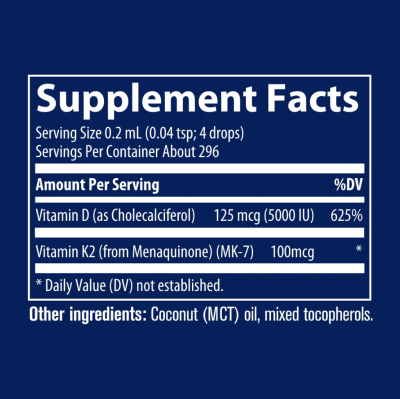 Йонен Витамин Д3 + К2 х 59 мл течна формула Trace Minerals | Ionic D3 + K2