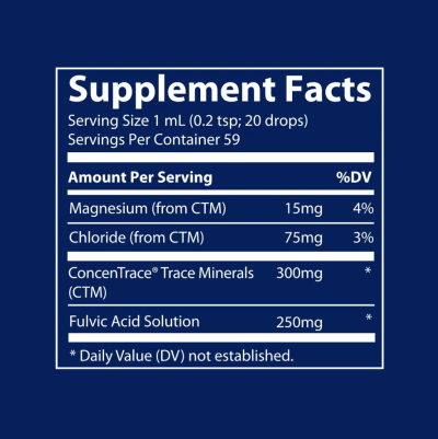 Йонна Фулвинова Киселина 250 мг х 59 мл Trace Minerals | Ionic Fulvic Acid