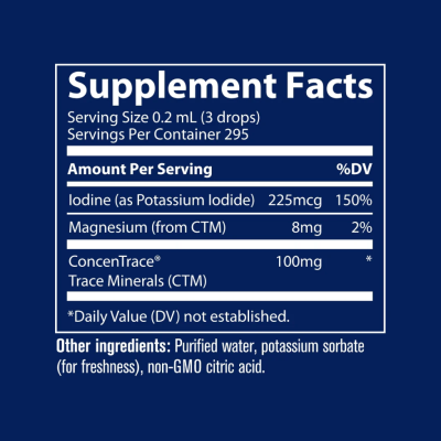 Йонен Йод 225 мкг течна формула х 59 мл Trace Minerals | Ionic Iodine