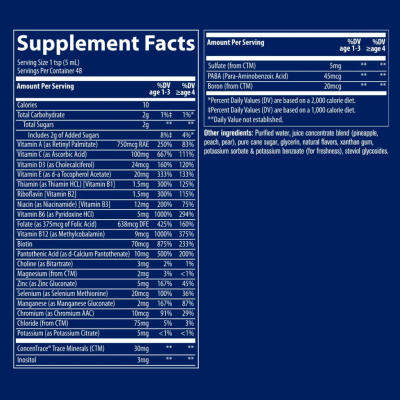Мултивитамини за деца х 237 мл течна формула Trace Minerals | Kid`s Multi