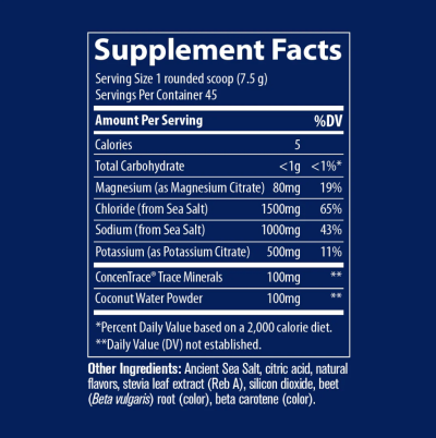 Електролити на прах без захар 342 гр Trace Minerals | ZEROLyte Electrolites ( портокал )