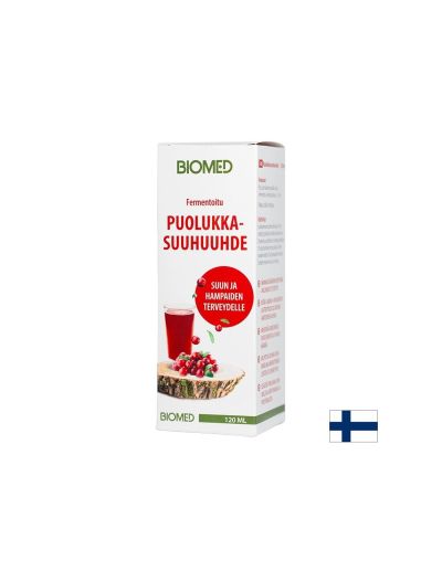 Вода за уста с финландски червени боровинки х 120 мл BIOMED | Cranberry Mouthwash