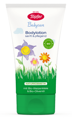 Лосион за тяло с био пшенични трици, невен и маслиново масло х 150 мл ТЬОПФЕР | Тöpfer