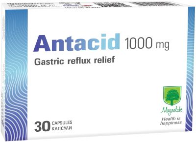 АНТАЦИД 1000 мг х 30 капсули МАГНАЛАБС | Magnalabs Antacid
