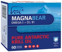 МАГНАБЕЪР Масло от крил + калций + витамини х 60 капсули МАГНАЛАБС | Magnalabs Magnabear