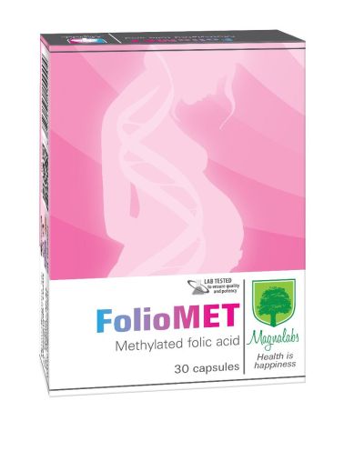 ФОЛИОМЕТ х 30 капсули с фолиева киселина и Б-Комплекс МАГНАЛАБС | Magnalabs Foliomet
