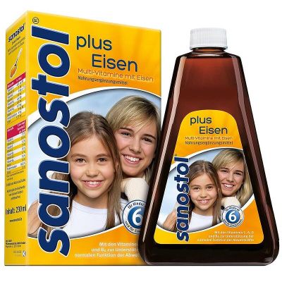 САНОСТОЛ Мултивитаминен сироп + желязо х 230 мл | Sanostol Junior