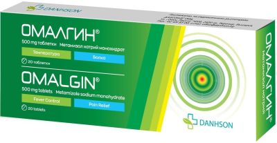 ОМАЛГИН 500 мг х 20 таблетки ДАНСОН | DANHSON Omalgin ( метамизол )