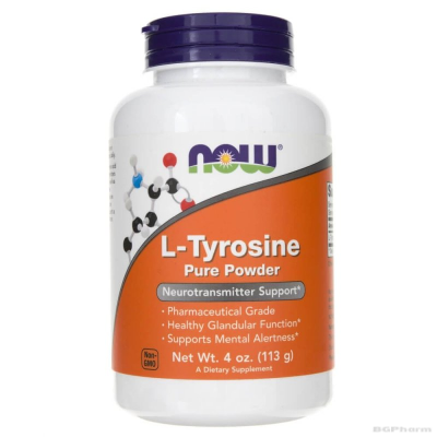 Л-Тирозин на прах 117 гр Now Foods | L-Tyrosine pure powder