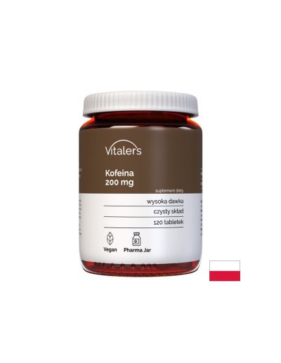 Кофеин 200 мг x 120 таблетки Vitaler's | Caffeine