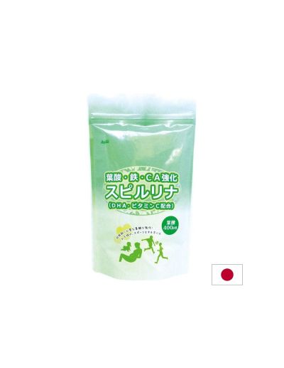 Японска спирулина + Омега 3, фолиева киселина, желязо, калций х 1200 таблетки JAPAN ALGAE