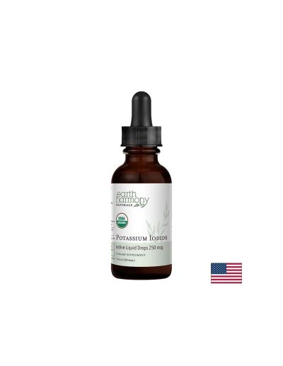 Йод ( калиев йодид ) 125 мкг на капки х 29.6 мл EARTH HARMONY NATURALS | Iodine