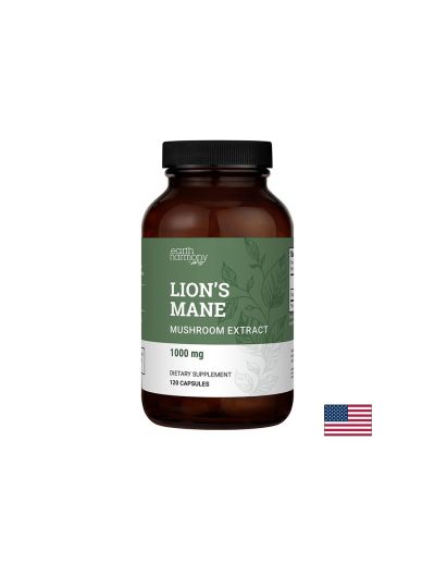 Лъвска грива био екстракт 500 мг х 120 капсули EARTH HARMONY NATURALS | Lion's Mane