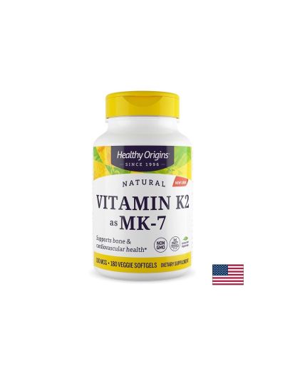 Витамин К2 ( МК-7) 100 мгк х 180 капсули Healthy Origins | Vitamin K2 MK-7