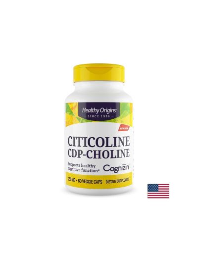 Цитиколин 250 мг х 60 капсули Healthy Origins | Citicoline CDP-Choline